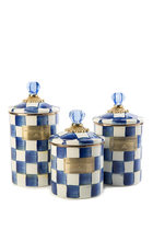 Royal Check Enamel Canister Small